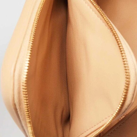 Bottega Veneta Beige Smooth Nappa Leather Beak Flap Bag - Picture 10 of 12